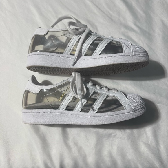 Adidas Superstar Sneakers white and clear Size 5 (230 mm) - Picture 3 of 10